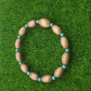 Vintage Vermeil Turquoise Bracelet 925 Italy Sterling Silver Magnetic B3012